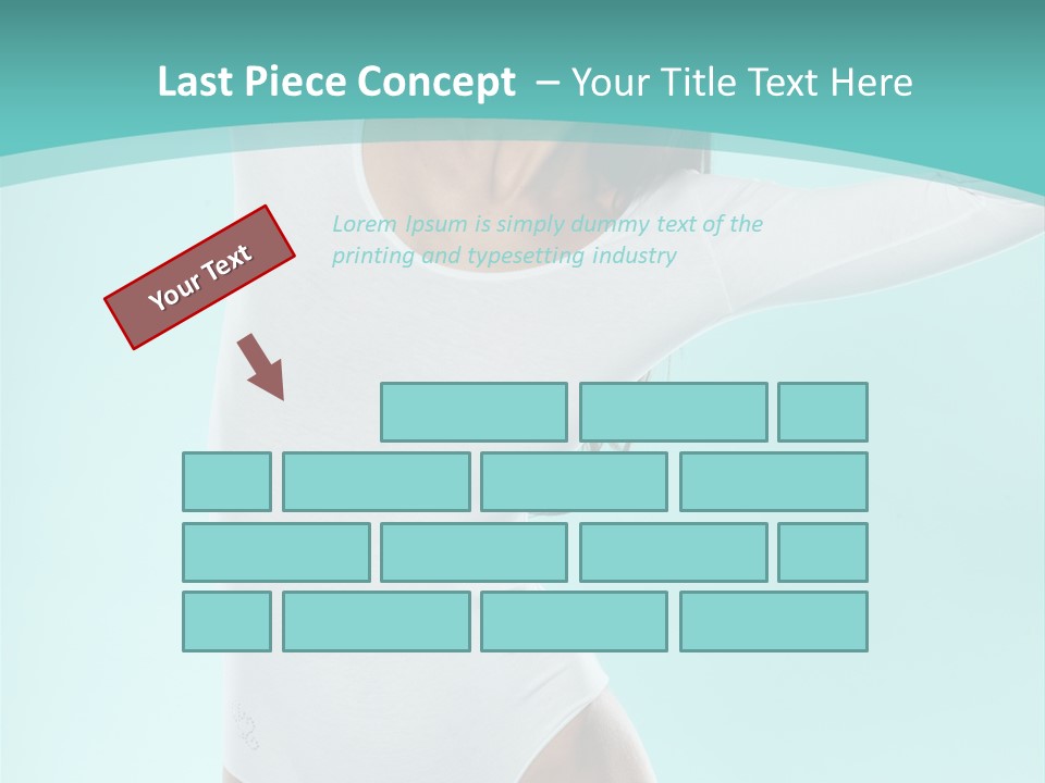 Arms Up Natural Breathe PowerPoint Template