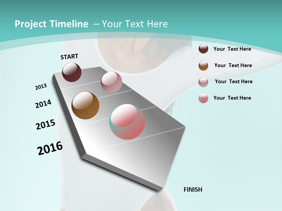 Arms Up Natural Breathe PowerPoint Template