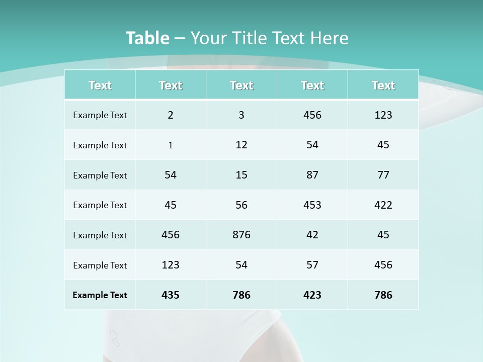 Arms Up Natural Breathe PowerPoint Template