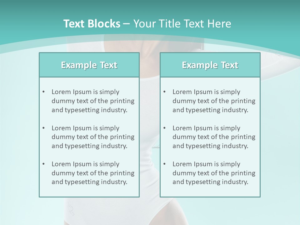 Arms Up Natural Breathe PowerPoint Template