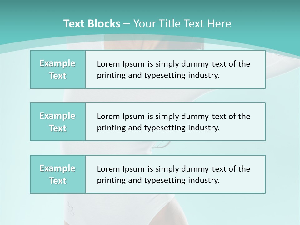 Arms Up Natural Breathe PowerPoint Template