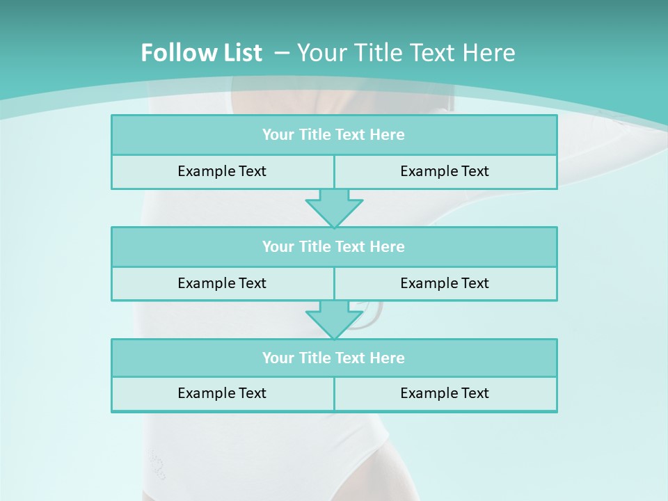Arms Up Natural Breathe PowerPoint Template
