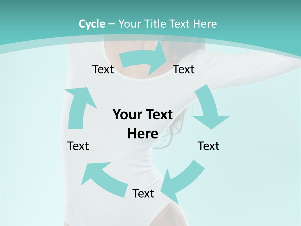 Arms Up Natural Breathe PowerPoint Template