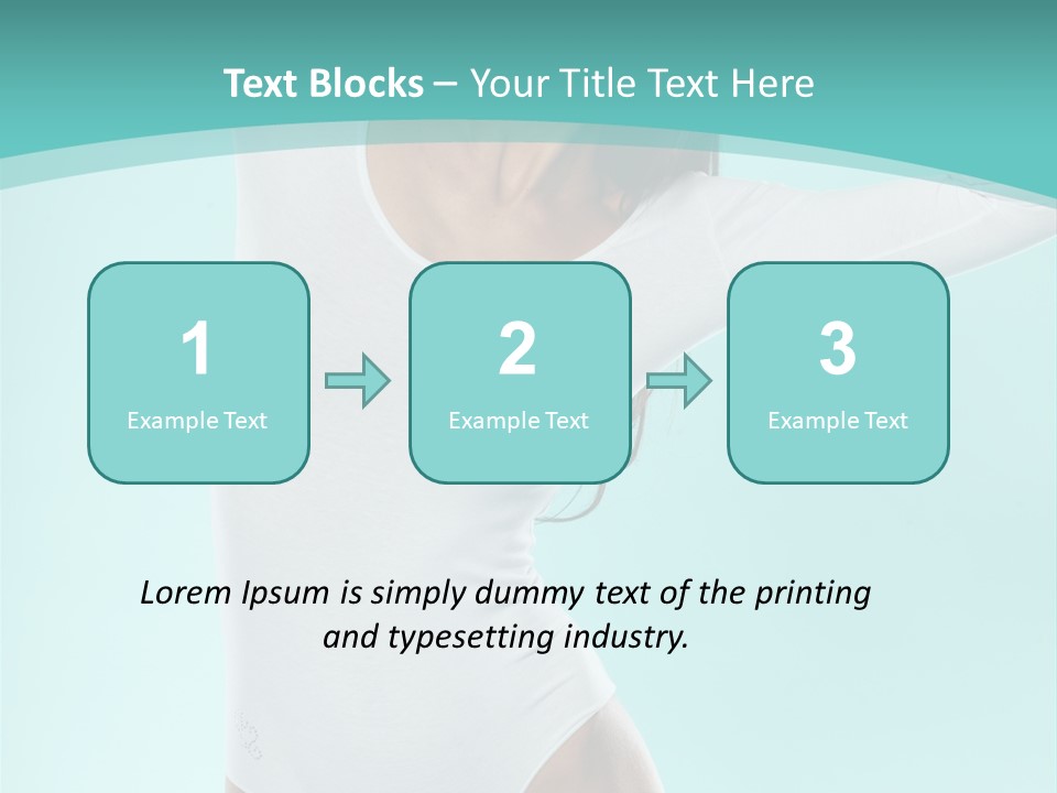 Arms Up Natural Breathe PowerPoint Template