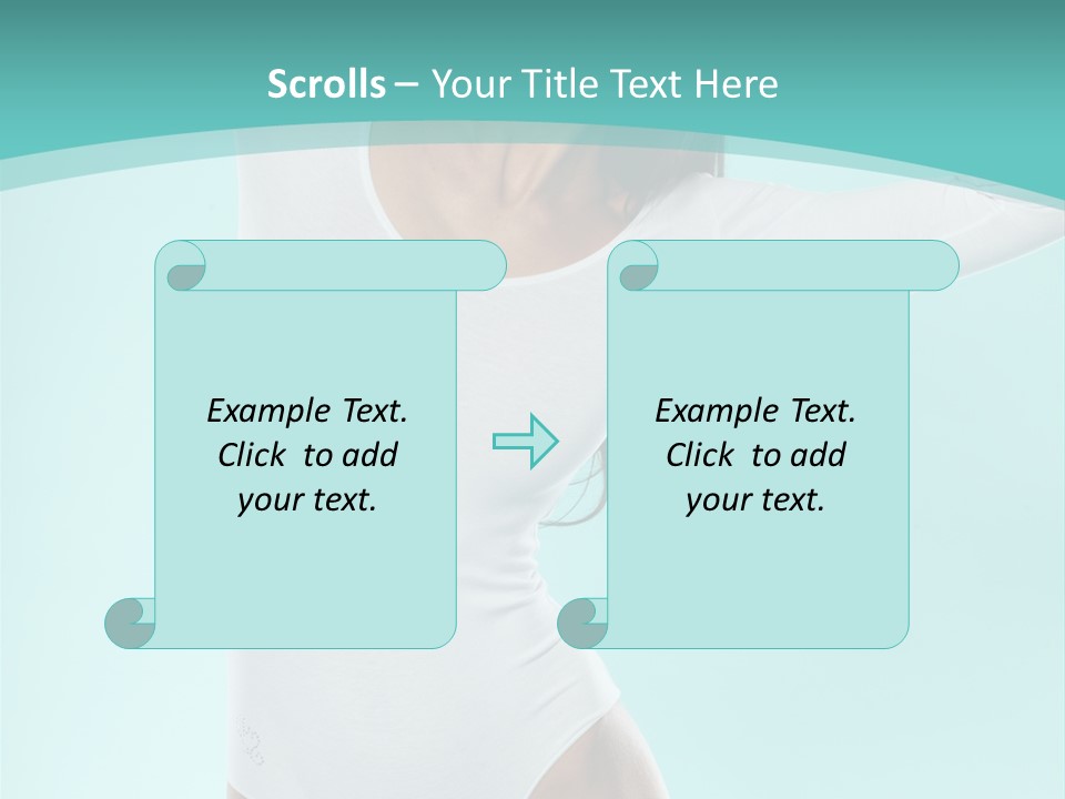 Arms Up Natural Breathe PowerPoint Template
