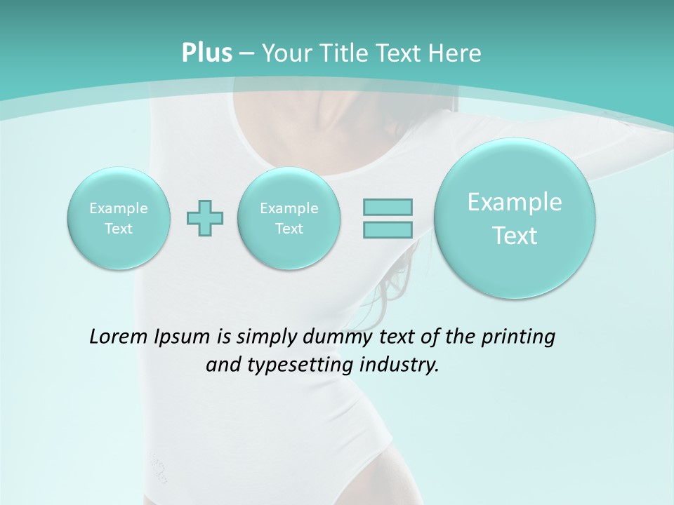 Arms Up Natural Breathe PowerPoint Template