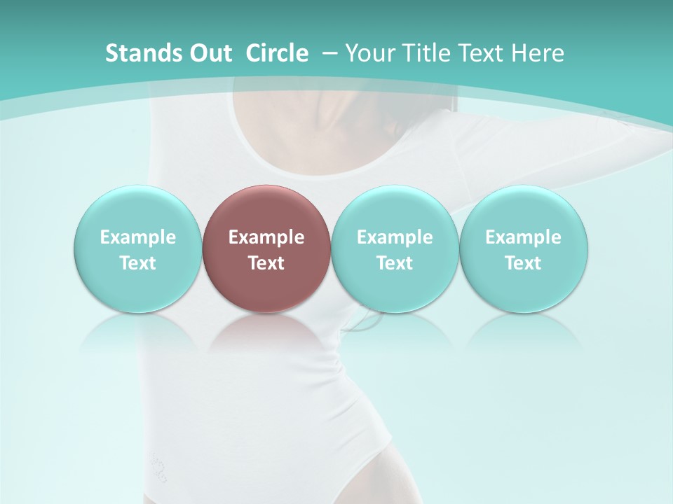 Arms Up Natural Breathe PowerPoint Template