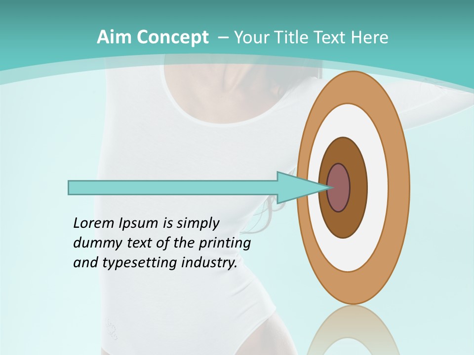 Arms Up Natural Breathe PowerPoint Template