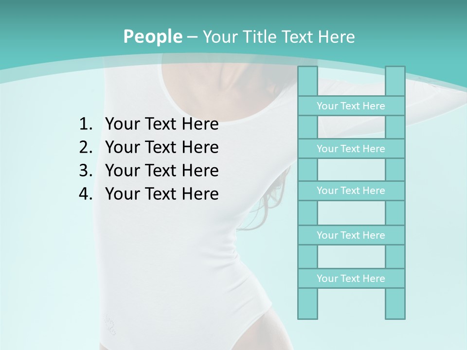 Arms Up Natural Breathe PowerPoint Template