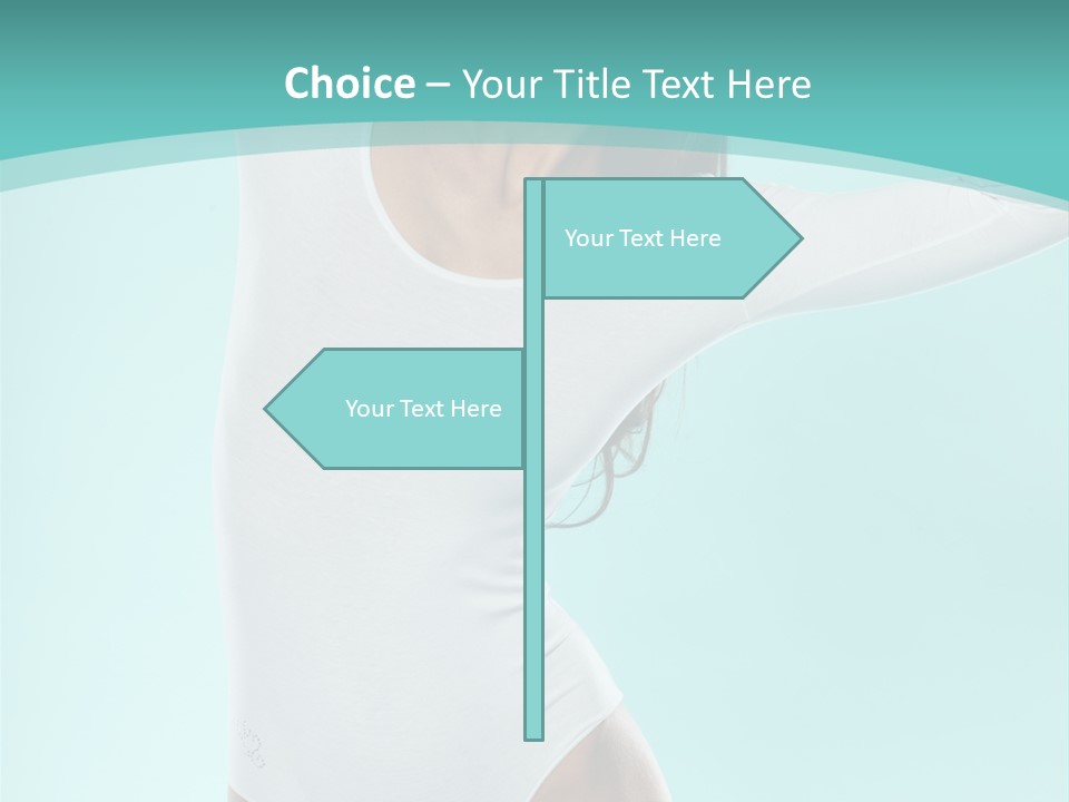 Arms Up Natural Breathe PowerPoint Template