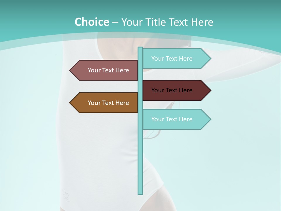 Arms Up Natural Breathe PowerPoint Template