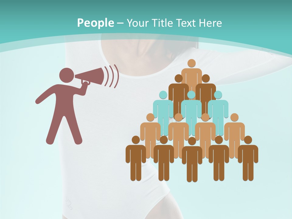 Arms Up Natural Breathe PowerPoint Template