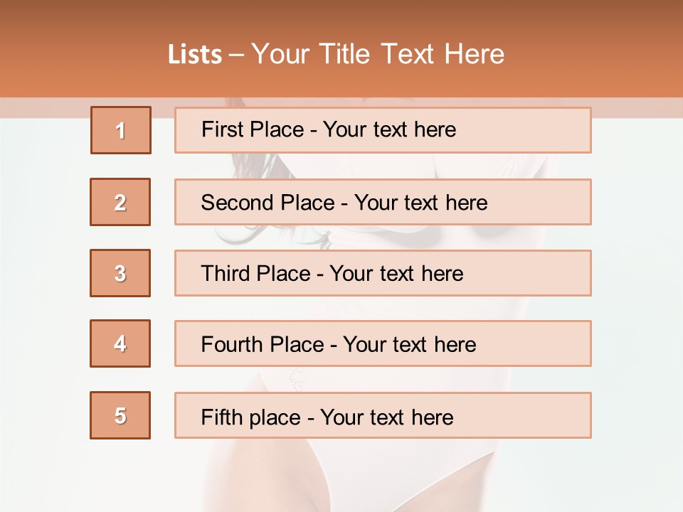 Young Dancer White PowerPoint Template