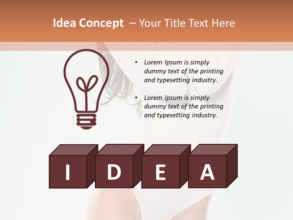 Young Dancer White PowerPoint Template