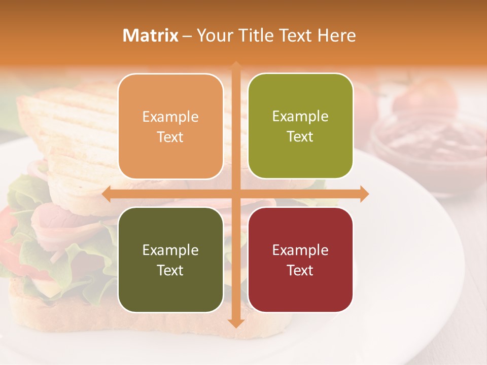 Sandwich Toast Vegetable Grilled PowerPoint Template