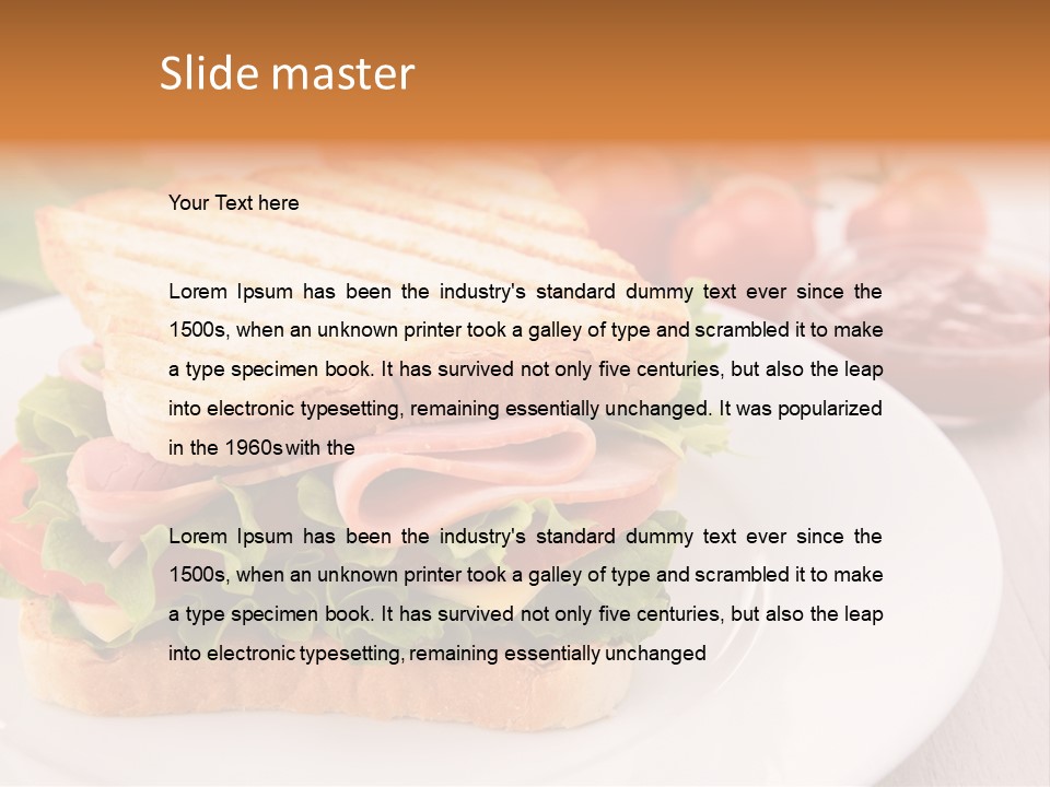 Sandwich Toast Vegetable Grilled PowerPoint Template