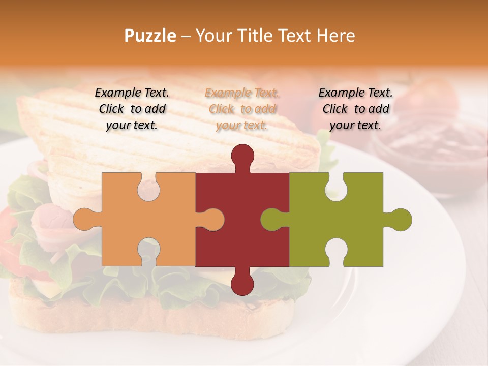 Sandwich Toast Vegetable Grilled PowerPoint Template