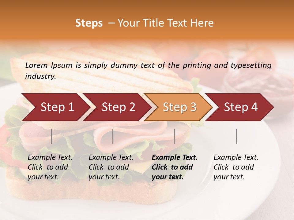 Sandwich Toast Vegetable Grilled PowerPoint Template