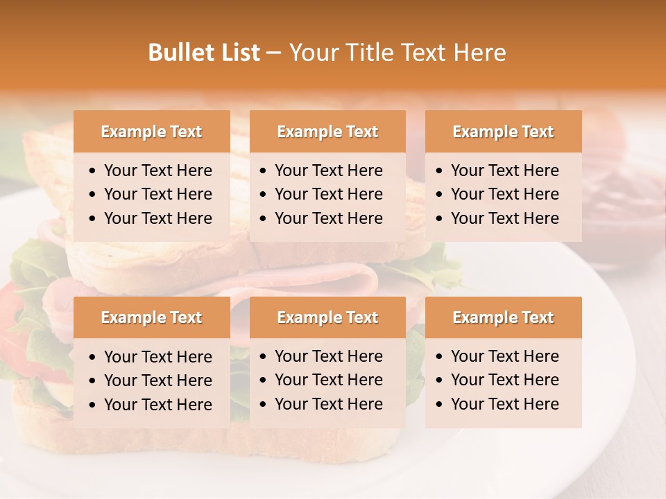 Sandwich Toast Vegetable Grilled PowerPoint Template