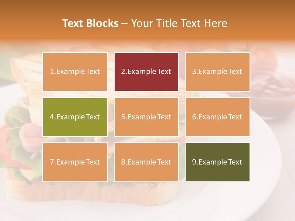 Sandwich Toast Vegetable Grilled PowerPoint Template