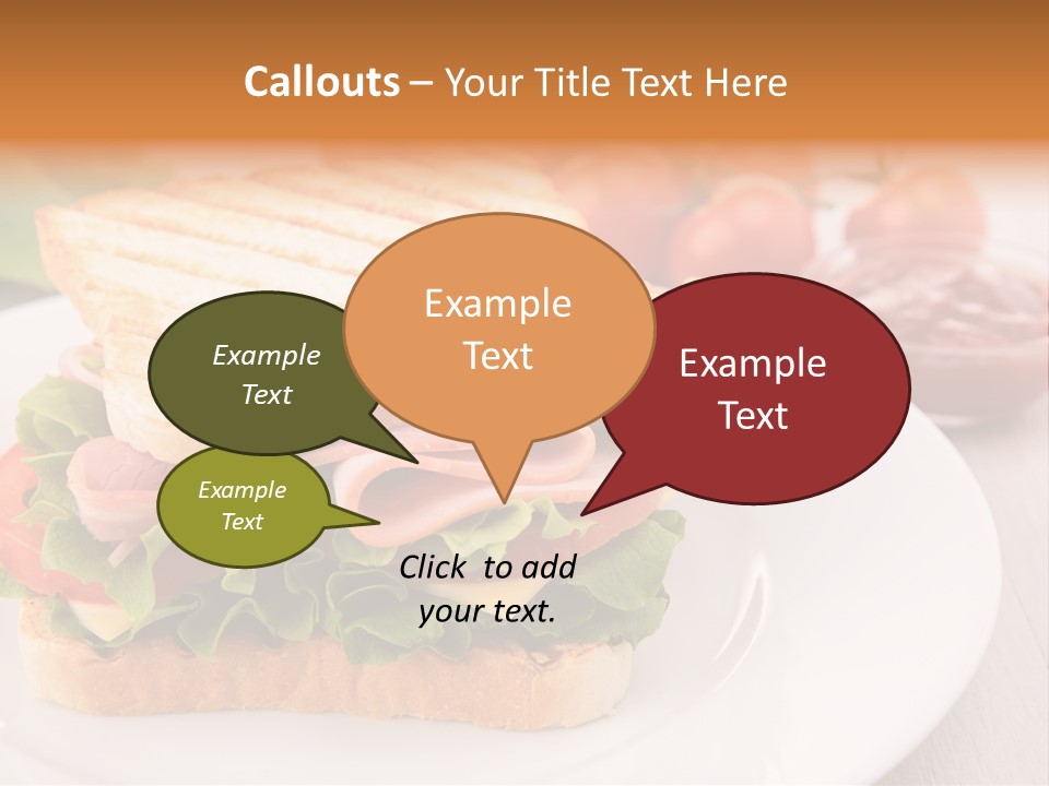 Sandwich Toast Vegetable Grilled PowerPoint Template