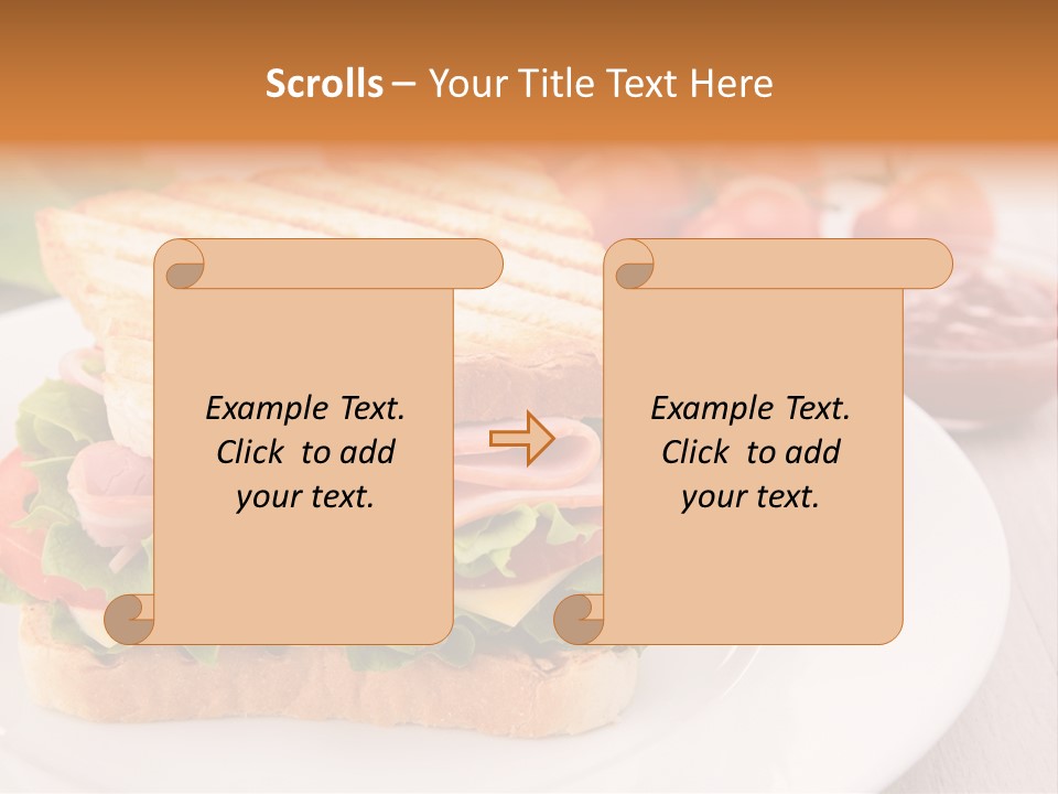 Sandwich Toast Vegetable Grilled PowerPoint Template
