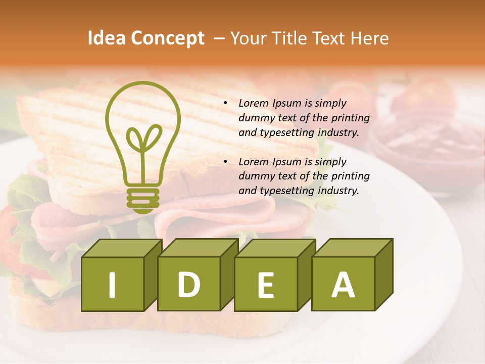 Sandwich Toast Vegetable Grilled PowerPoint Template