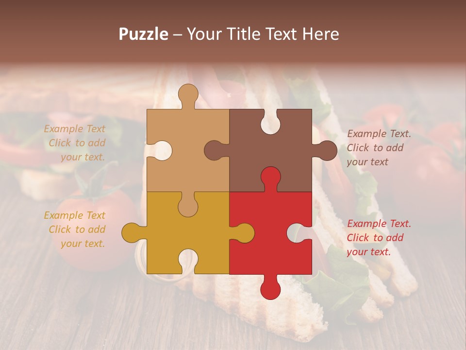 Tomato Bacon Grill PowerPoint Template