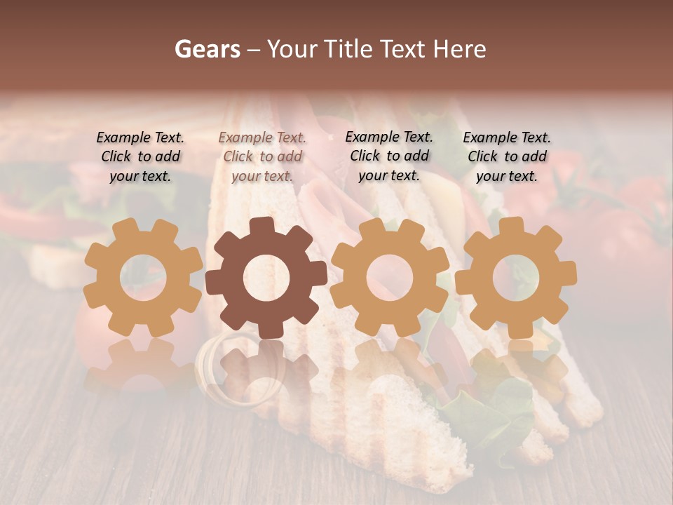 Tomato Bacon Grill PowerPoint Template