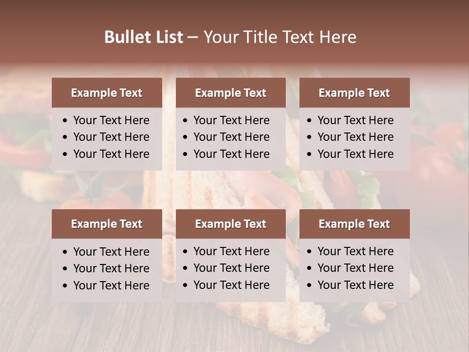 Tomato Bacon Grill PowerPoint Template