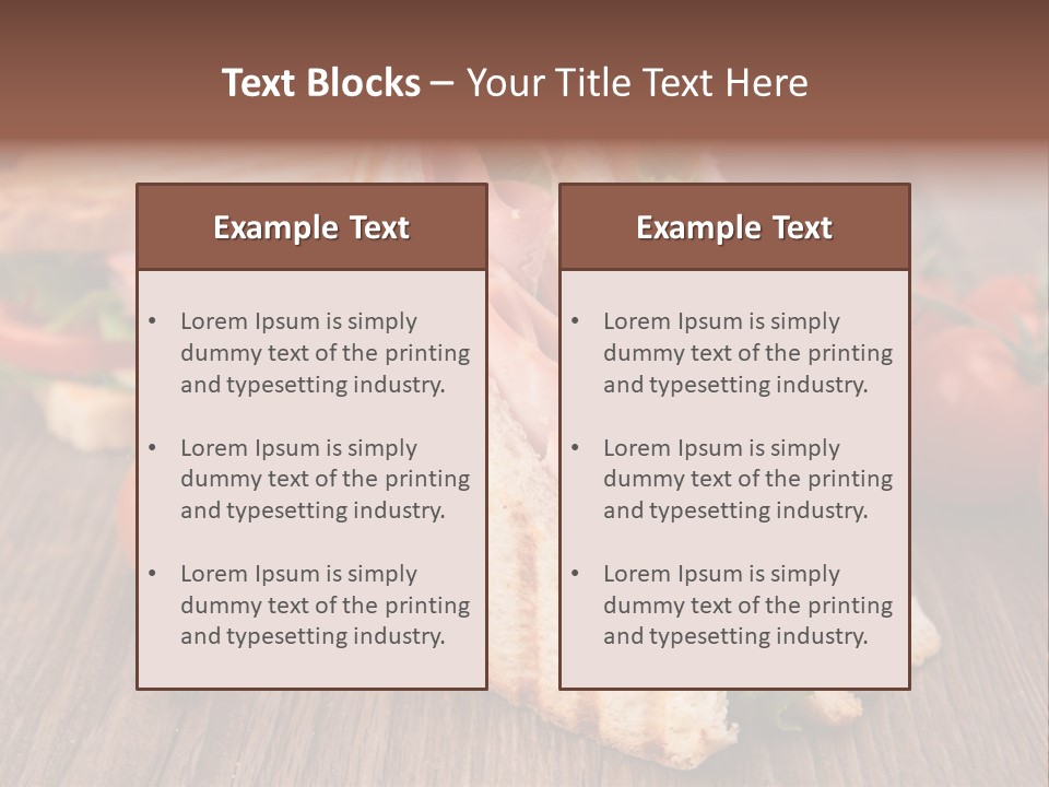 Tomato Bacon Grill PowerPoint Template