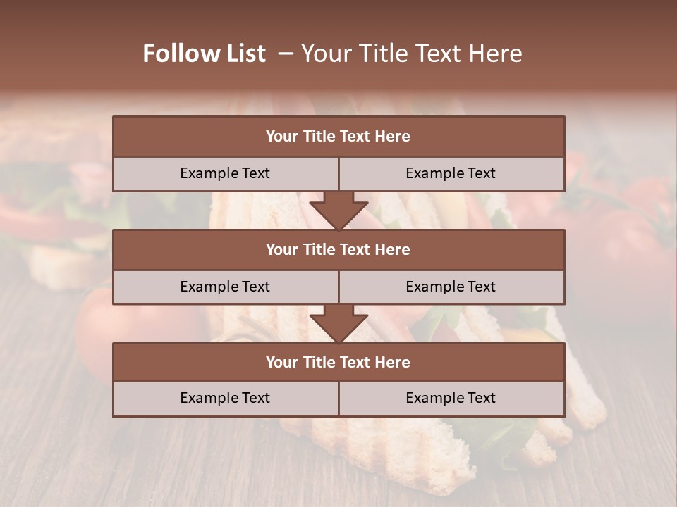 Tomato Bacon Grill PowerPoint Template