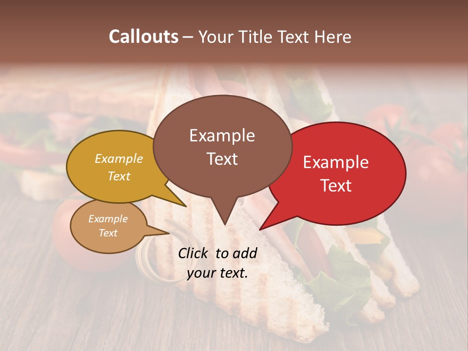 Tomato Bacon Grill PowerPoint Template