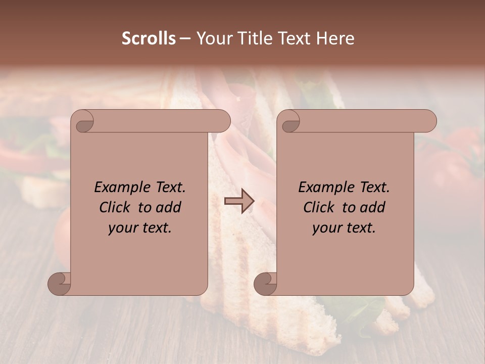 Tomato Bacon Grill PowerPoint Template