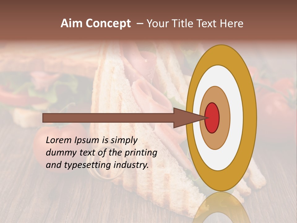 Tomato Bacon Grill PowerPoint Template