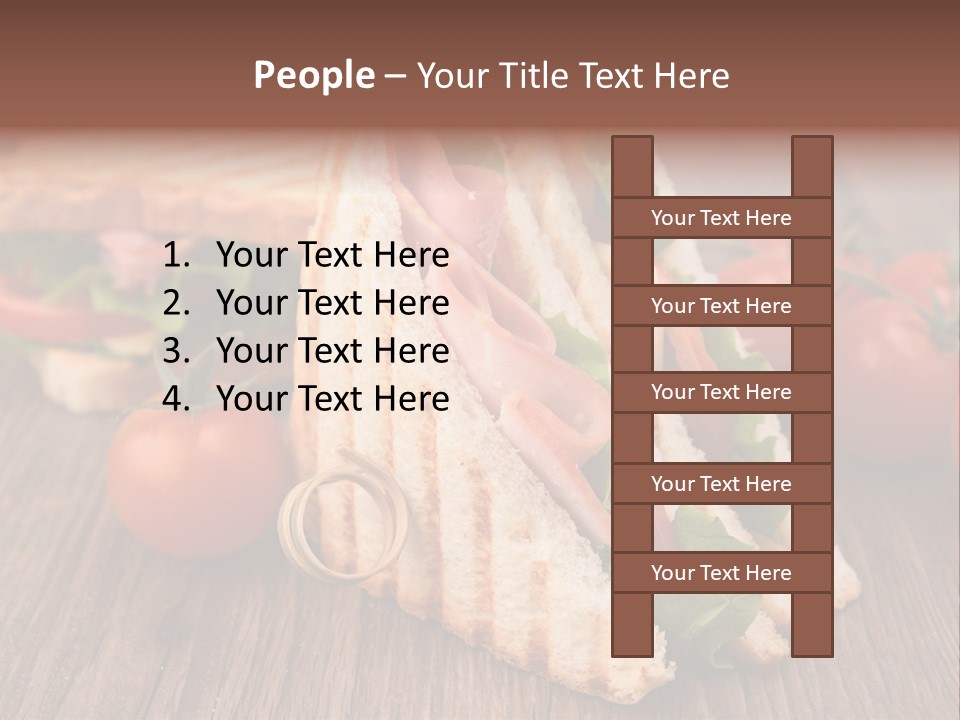Tomato Bacon Grill PowerPoint Template