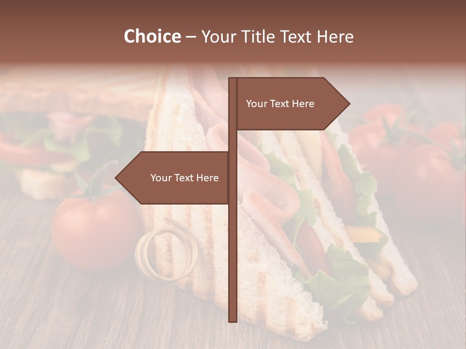 Tomato Bacon Grill PowerPoint Template