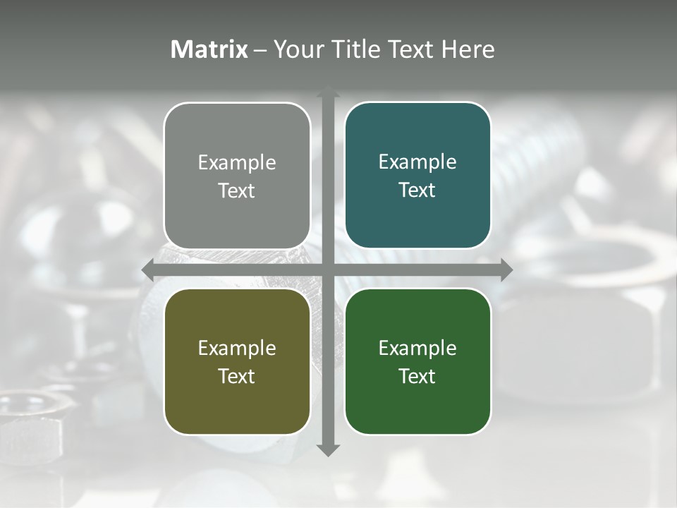 Chrome Background Work PowerPoint Template