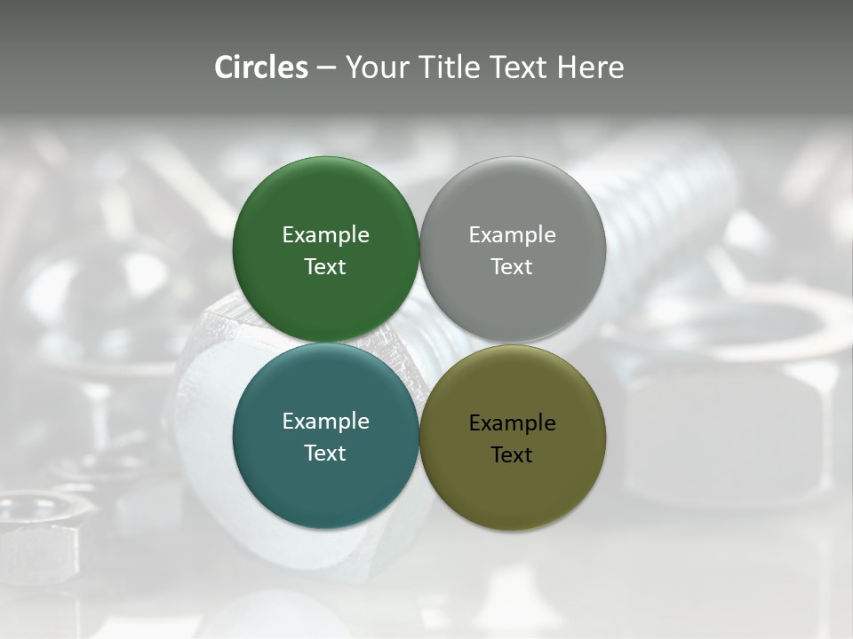 Chrome Background Work PowerPoint Template