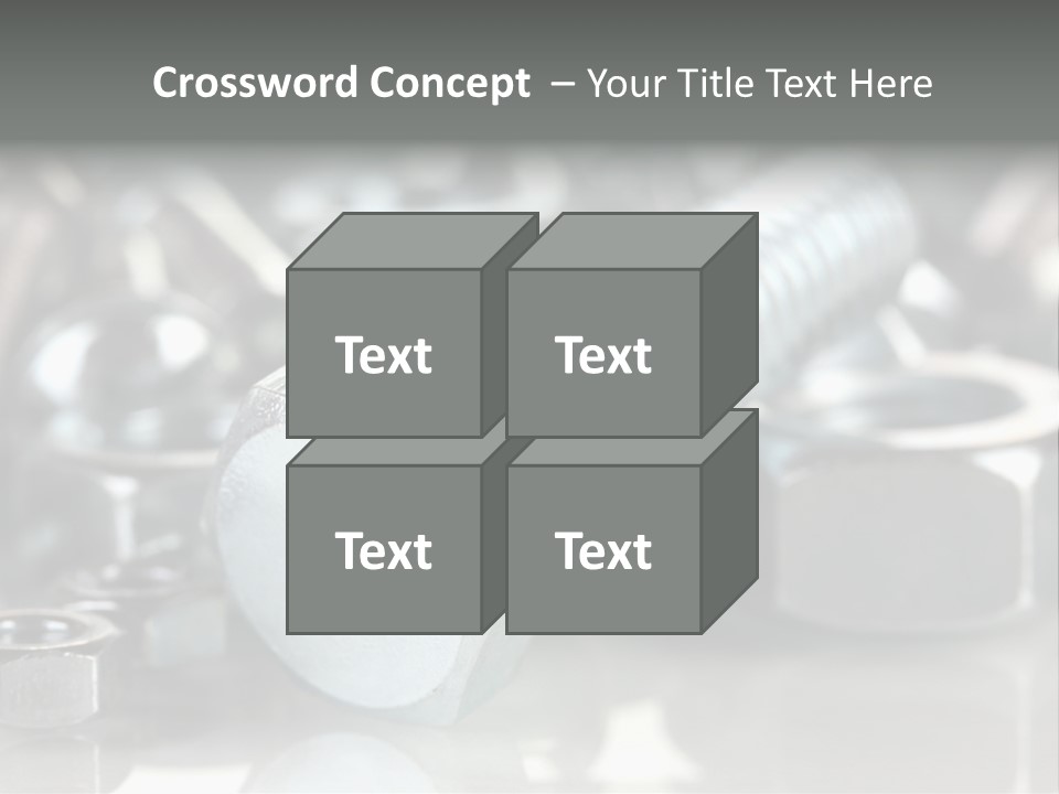 Chrome Background Work PowerPoint Template