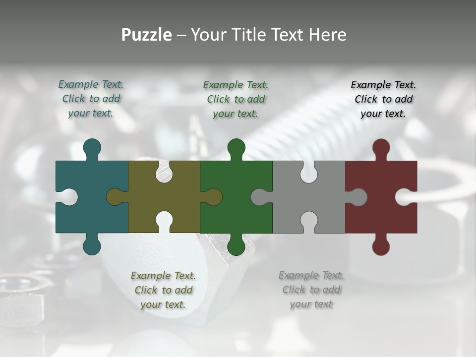 Chrome Background Work PowerPoint Template