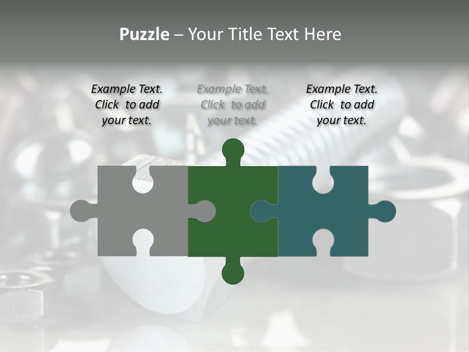 Chrome Background Work PowerPoint Template