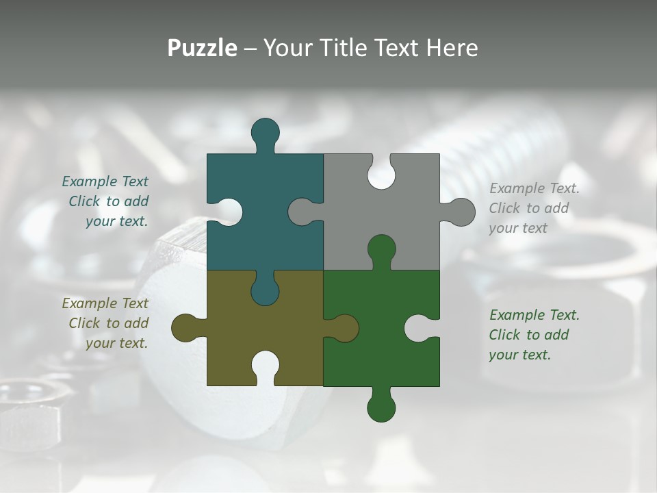 Chrome Background Work PowerPoint Template