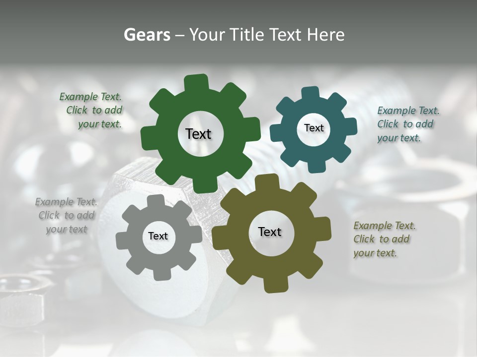 Chrome Background Work PowerPoint Template