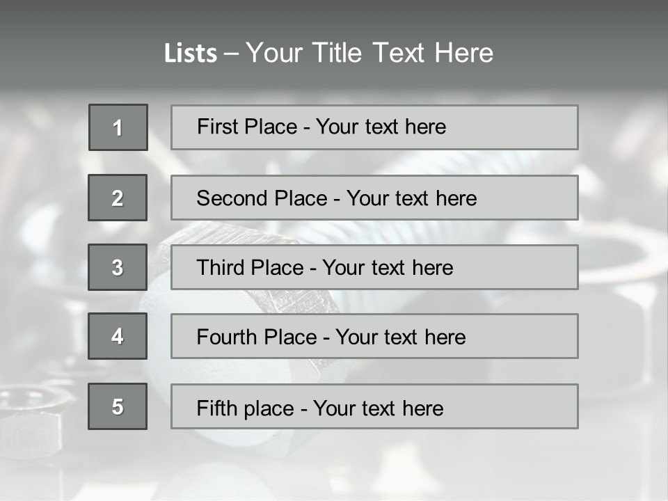 Chrome Background Work PowerPoint Template