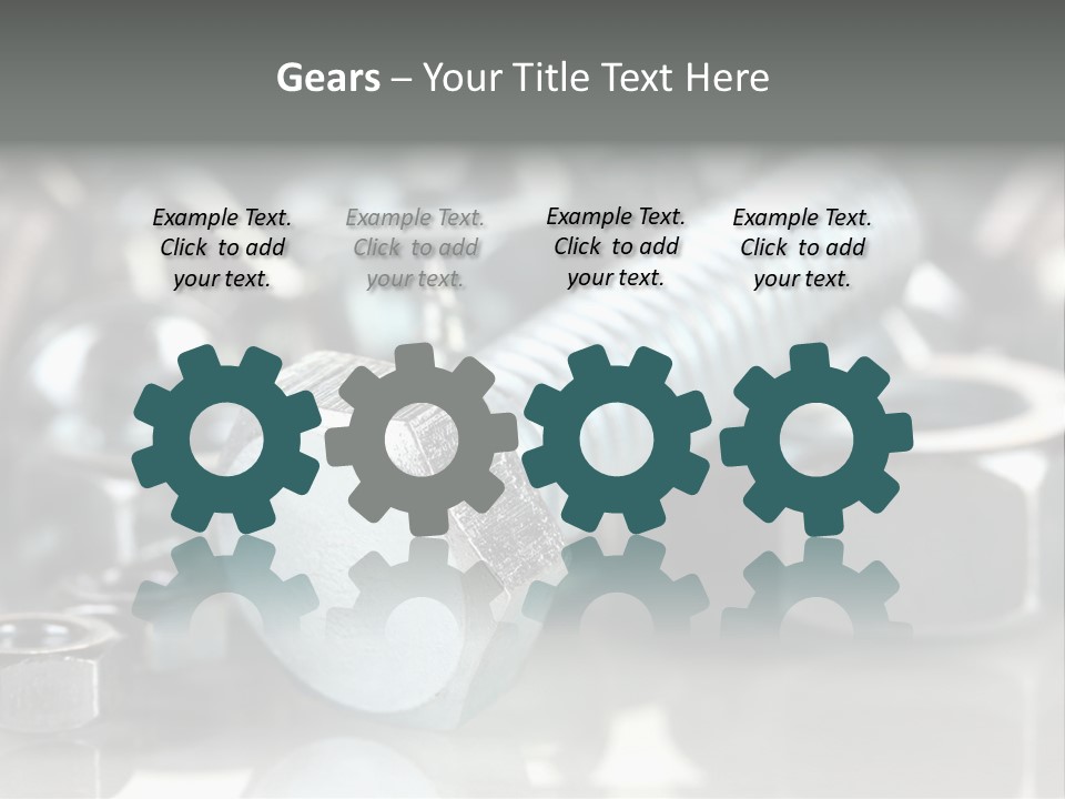 Chrome Background Work PowerPoint Template