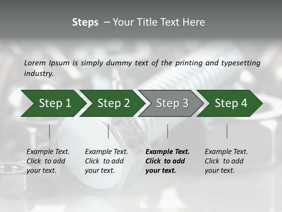 Chrome Background Work PowerPoint Template
