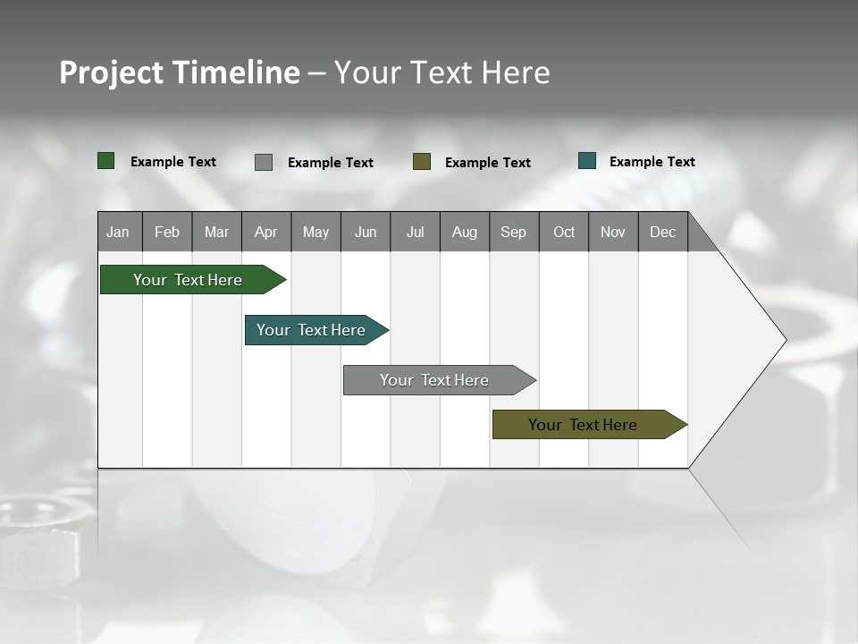 Chrome Background Work PowerPoint Template