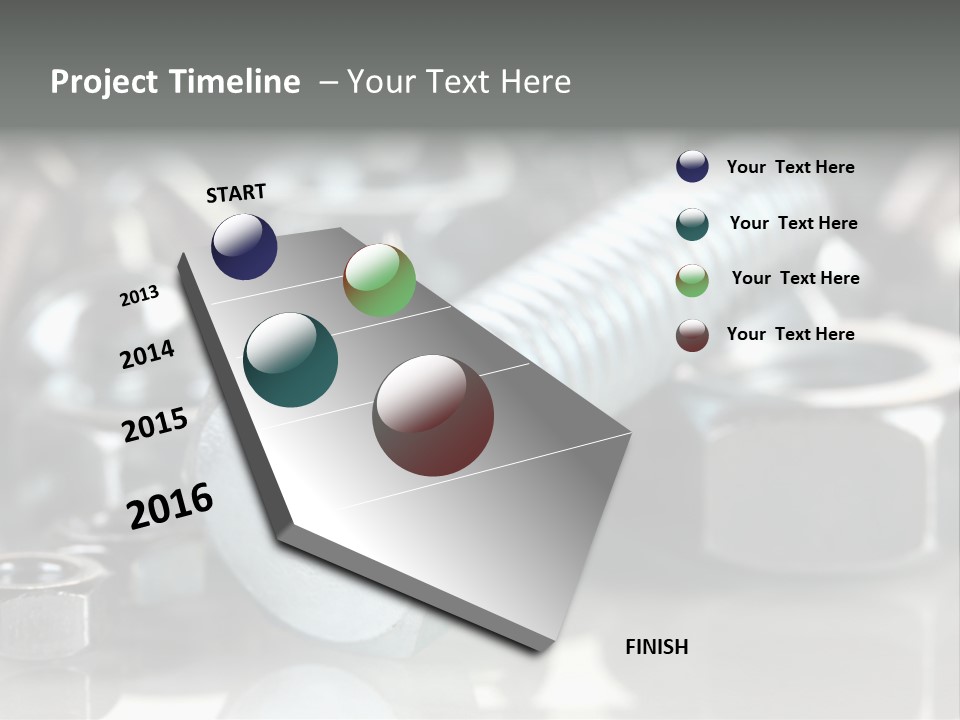 Chrome Background Work PowerPoint Template