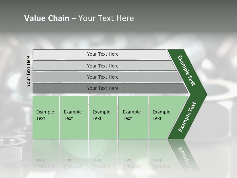 Chrome Background Work PowerPoint Template